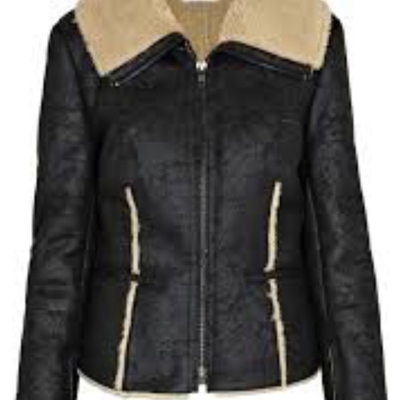 Velvet by Graham & Spencer Jackets & Blazers - Velvet by Graham & Spencer Faux Fur lined & Faux Suede Aviator Jacket EUC Sz. XL